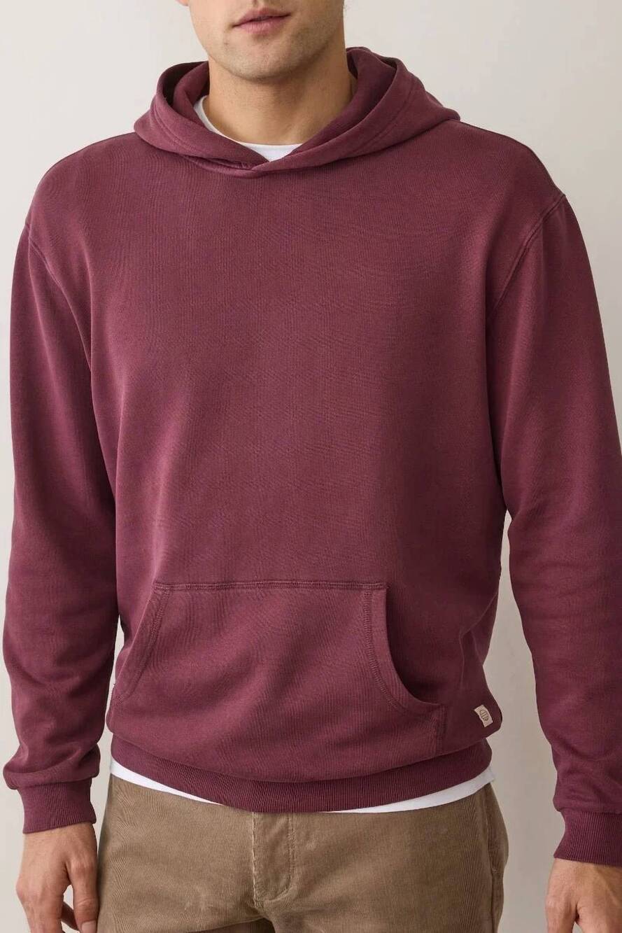 NEW MARINE LAYER cloud 9 fleece hoodie in fig